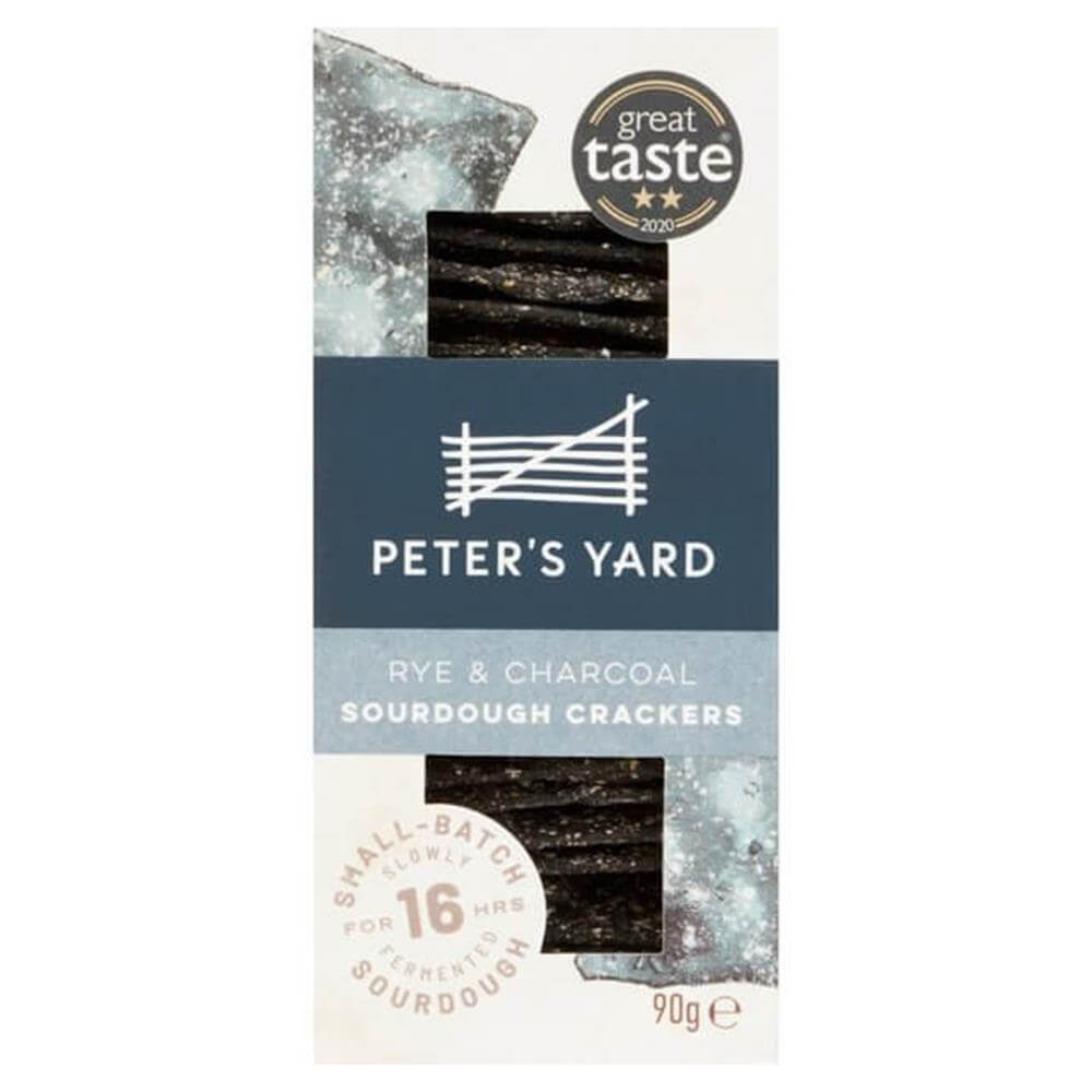 Peter's Yard Sourdough Crackers Rye & Charcoal 90G